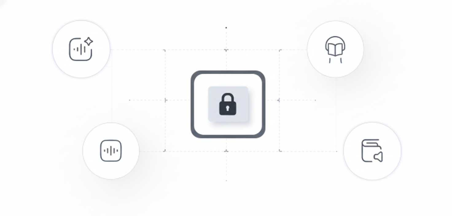 Infographic highlighting enterprise-grade security and data ownership